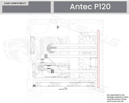 Bykski Distro Plate For ANTEC P120 PMMA w/ 5v Addressable RGB(RBW) (RGV-ANTEC-P120-P-ATK-K) - DDC Pump With Armor