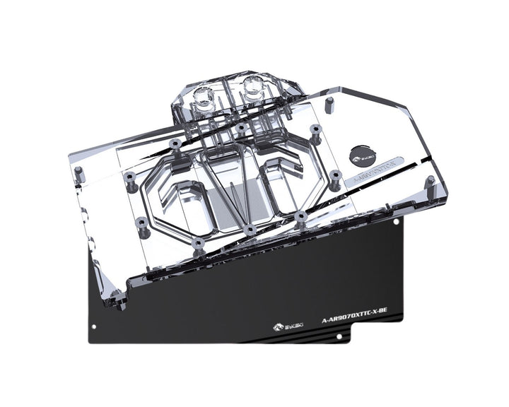 Bykski Full Coverage GPU Water Block and Backplate For ASRock AMD Radeon RX 9070 XT Taichi 16GB OC (A-AR9070XTTC-X)