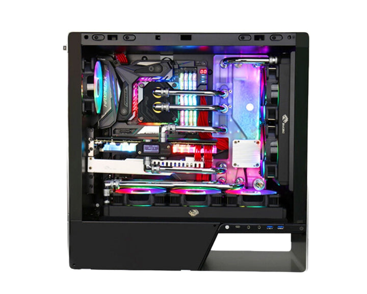 Bykski Distro Plate For InWin 905 - PMMA w/ 5v Addressable RGB(RBW) (RGV-INW-905-P-K) - DDC Pump With Armor