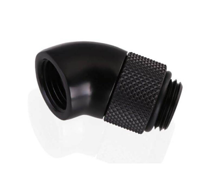 Bykski G 1/4in. Male to Female 45 Degree Rotary Elbow Fitting (B-RD45-X) - Black