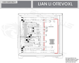 Bykski Distro Plate For LIAN LI O11EVOXL - PMMA w/ 5v Addressable RGB(RBW) (RGV-LAN-O11EVOXL-P-K) - DDC Pump With Armor