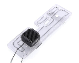 Bykski Distro Plate For Deepcool EATX 55 - FROSTED PMMA w/ 5v Addressable RGB (RBW) - Pump Included (RGV-DP-EATX-55 )