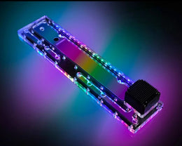 Bykski Distro Plate For P-Tt P5 PMMA w/ 5v Addressable RGB(RBW) (RGV-TT-P5-P-K) - DDC Pump With Armor