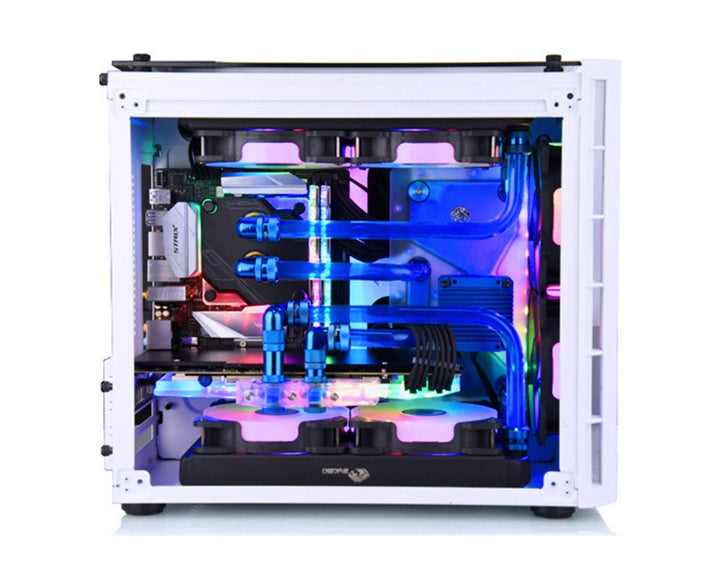 Bykski Distro Plate For CORSAIR 280X - PMMA w/ 5v Addressable RGB(RBW) (RGV-COS-280X-P-K) - DDC Pump With Armor