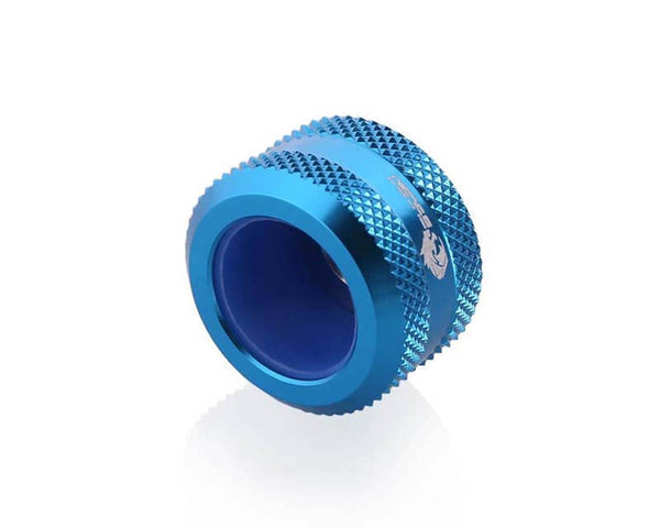 Bykski Anti-Off Rigid 16mm OD Fitting (B-FTHTJ-L16) - Blue