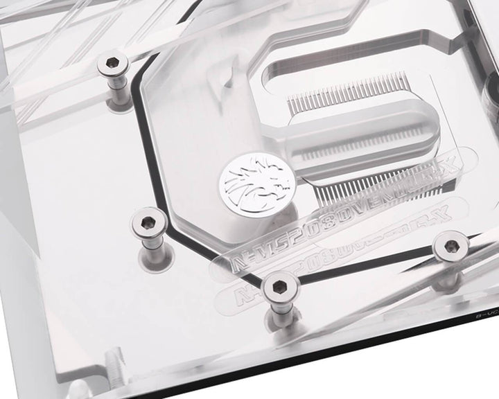 Bykski MSI RTX 2070 / 2080 Ventus V2 Full Coverage GPU Water Block - Clear (N-MS2080VENTUS-X)