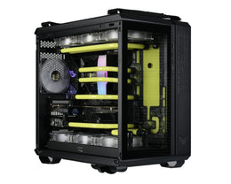Bykski Distro Plate For ASUS TUF Gaming GT502 PMMA w/ 5v Addressable RGB (RBW) (RGV-AS-GT502-P-K) - DDC Pump With Armor