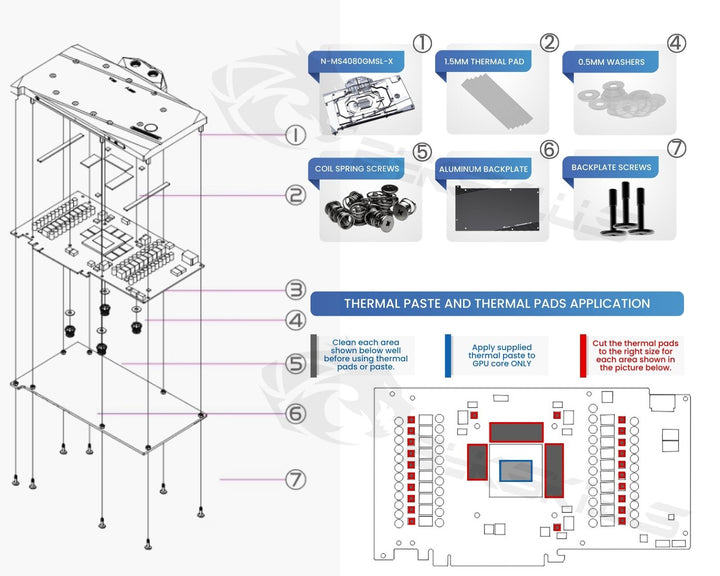 Bykski Full Coverage GPU Water Block and Backplate For MSI GeForce RTX 4080 SUPER 16G GAMING X SLIM (N-MS4080SGMSL-X)