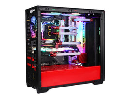 Bykski Distro Plate For PHANTEKS ECLIPSE P400 (PH-EC416PTG) - PMMA w/ 5v Addressable RGB(RBW) (RGV-PHA-416-P-K) - DDC Pump With Armor
