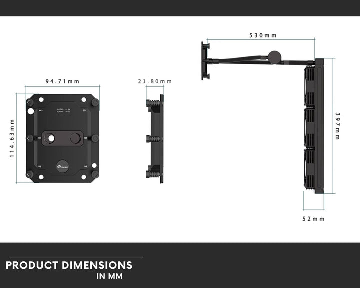 Bykski Durable 3x120mm 4U Server AIO Liquid CPU Cooler For Dual ARM S5000C 64 - Continuous Usage