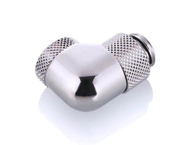Bykski G 1/4in. Male to Female 90 Degree Dual Rotary Elbow Fitting (B-DTSO-RD90) - Silver