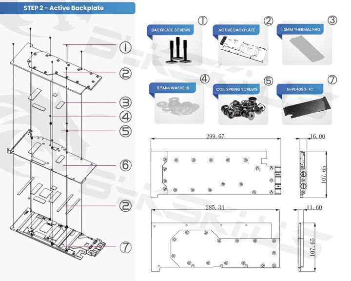 Bykski Durable Metal/POM GPU Water Block and Backplate For NVIDIA GEFORCE RTX 4090D Turbo Edition 48GB (N-PL4090-TC) - Continuous Usage