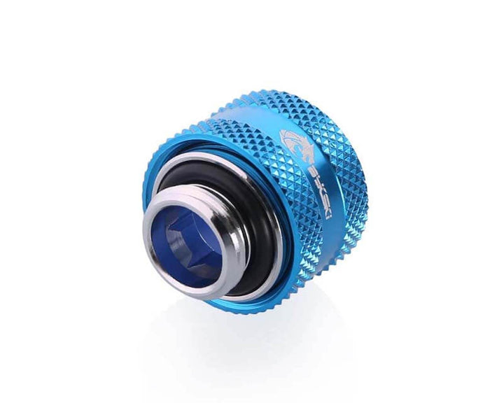 Bykski Anti-Off Rigid 12mm OD Fitting (B-FTHTJ-L12) - Blue