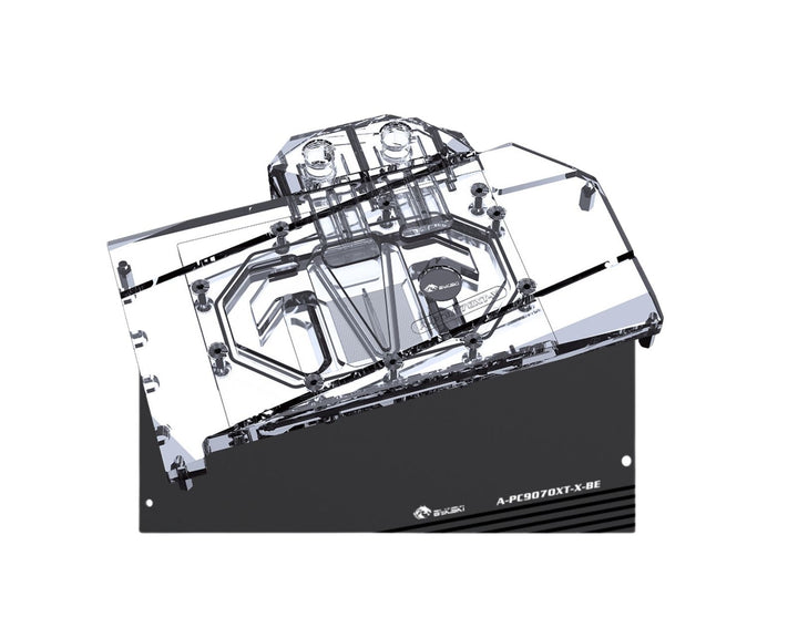 Bykski Full Coverage GPU Water Block and Backplate For POWERCOLOR Hellhound AMD Radeon RX 9070 XT 16GB GDDR6 (A-PC9070XT-X)