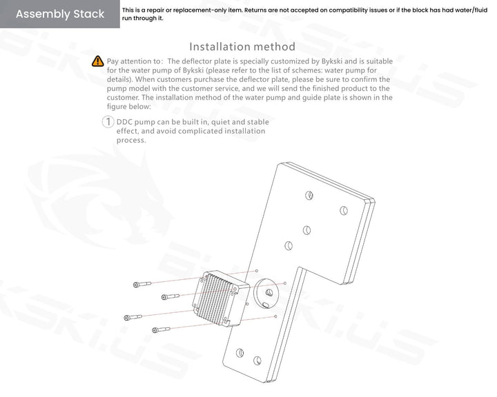 Bykski Distro Plate For PHANTEKS 217 XE - PMMA w/ 5v Addressable RGB(RBW) (RGV-PHA-217-P-K) - DDC Pump With Armor