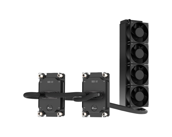 Bykski Durable 4x80mm 2U Server AIO Liquid CPU Cooler For Dual Intel Sapphire Rapids (LGA 4677) - Continuous Usage