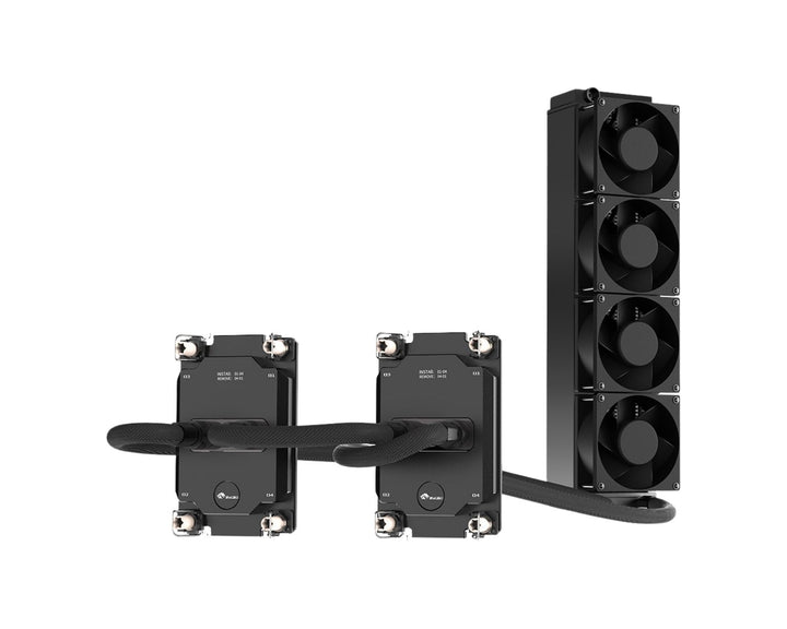 Bykski Durable 4x80mm 2U Server AIO Liquid CPU Cooler For Dual Intel Sapphire Rapids (LGA 4677) - Continuous Usage