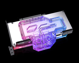 Bykski Full Coverage GPU Water Block w/ Integrated Active Backplate for Colorful iGame Battle-Axe RTX 3090 (N-IG3090ZF-TC)