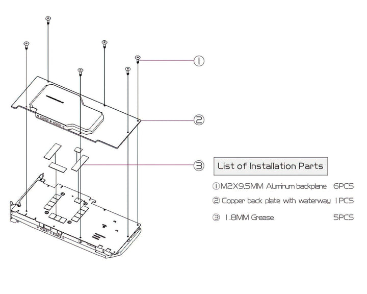 Bykski Full Coverage GPU Water Block w/ Integrated Active Backplate for GALAXY RTX 3090 GAMER (N-GY3090GAMER-TC)
