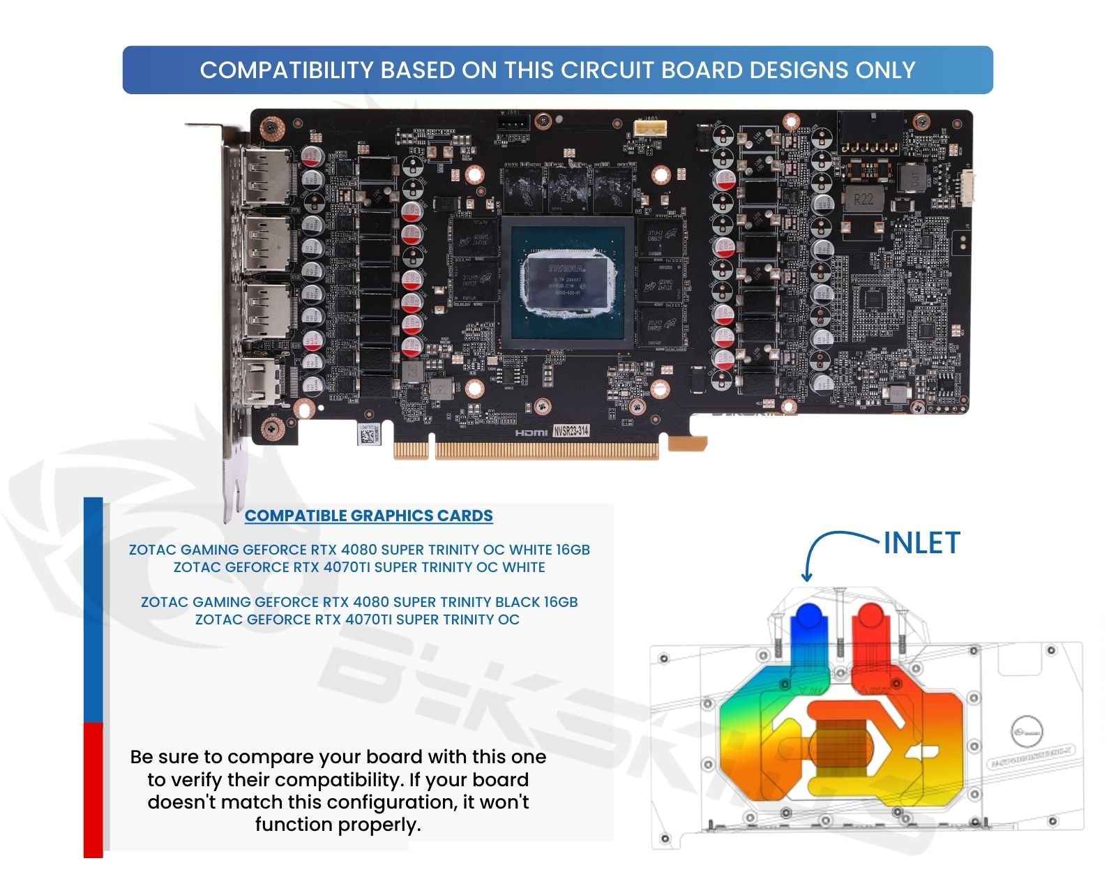 Bykski Full Coverage GPU Water Block and Backplate For ZOTAC