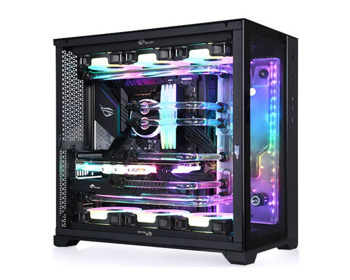 Bykski Distro Plate For PHANTEKS MG-NE620Q - PMMA w/ 5v Addressable RGB(RBW) (RGV-PHA-MG620Q-P-K) - DDC Pump With Armor