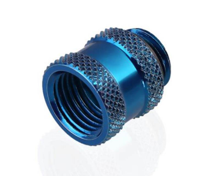 Bykski G 1/4in. Male/Female Extension Coupler - 15mm (B-EXJ-15) - Blue