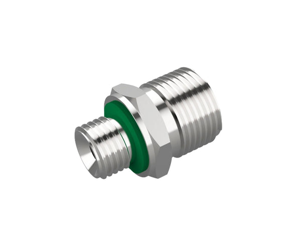 Bykski Stainless Steel Durable Server P-Lok DIY Fitting - G 3/8 to 14mm Threaded Coupler (CC-DTJ-SR-14-06)
