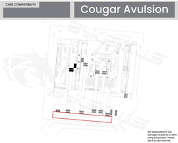 Bykski Distro Plate For Cougar Avulsion - FROSTED PMMA w/ 5v Addressable RGB (RBW)- Pump Included (RGV-CG-AVULSION-P-F)