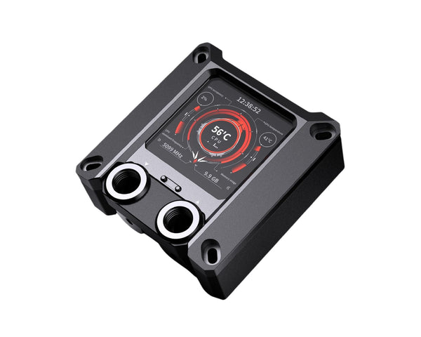 Granzon GAISC Digital Display CPU Water Cooling Block for Intel Core (LGA 115x/1200/1700/1800/20xx)