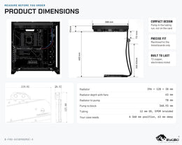 Bykski 360mm AIO Liquid GPU Cooler for Gigabyte RTX 3090 / 3080 Gaming OC (B-FRD-GV3090GMOC-X-360)