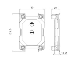 Bykski CPU-SR4189-X Full Metal CPU Water Cooling Block for Intel Xeon Scalable (LGA 4189)