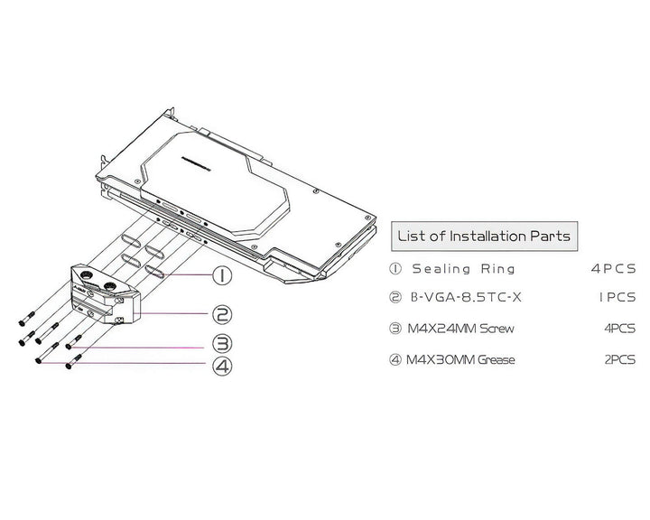 Bykski Full Coverage GPU Water Block w/ Integrated Active Backplate for MSI RTX 3090 GAMING X TRIO (N-MS3090TRIO-TC)