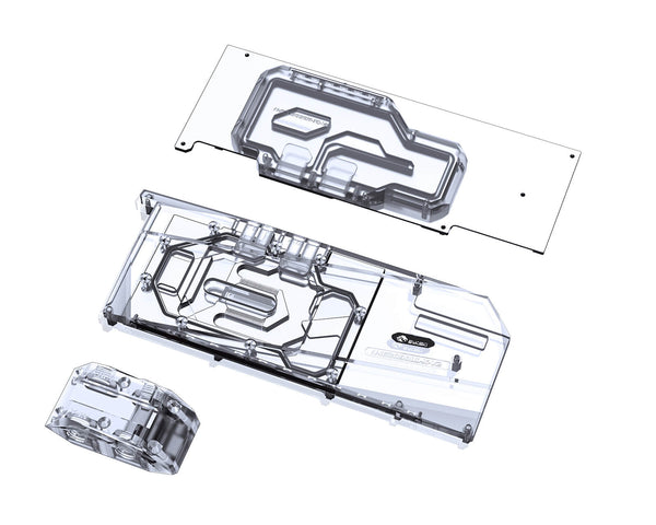 Bykski Full Coverage GPU Water Block w/ Integrated Active Backplate for Colorful iGame RTX 3090 (N-IG3090UL-TC)