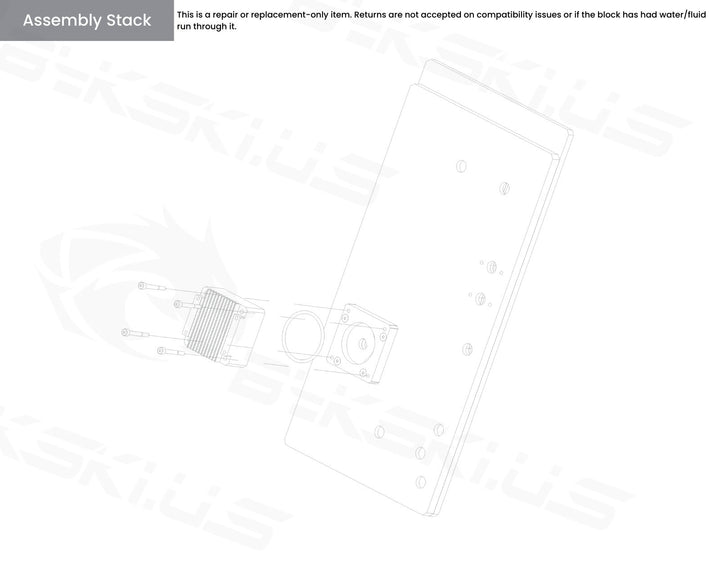 Bykski Distro Plate For Lian Li PC-011 (Front Mount) - Frosted PMMA w/ Pump + w/ 5v Addressable RGB (RBW) (RGV-LAN-011-LI-P-F)