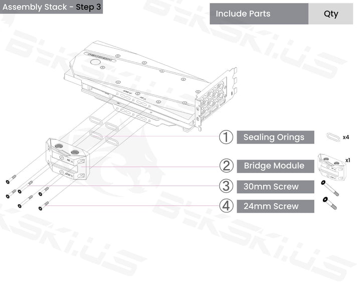 Bykski Full Coverage GPU Water Block with Integrated Backplate For MSI RTX 3090 VENTUS (N-MS3090VES-TC-V2)