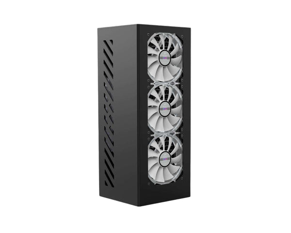 Bykski 360mm External Liquid Cooling Station, 120mm x 3, Triple Fan, Black (B-360-WCD-X)