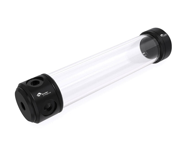 Bykski 50mm Cylindrical Reservoir - Black POM - 260mm Total Length (CT-POM-V2)