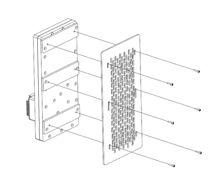 Bykski Distro Plate For Cougar Avulsion - PMMA w/ 5v Addressable RGB (RBW) (RGV-CG-AVULSION)