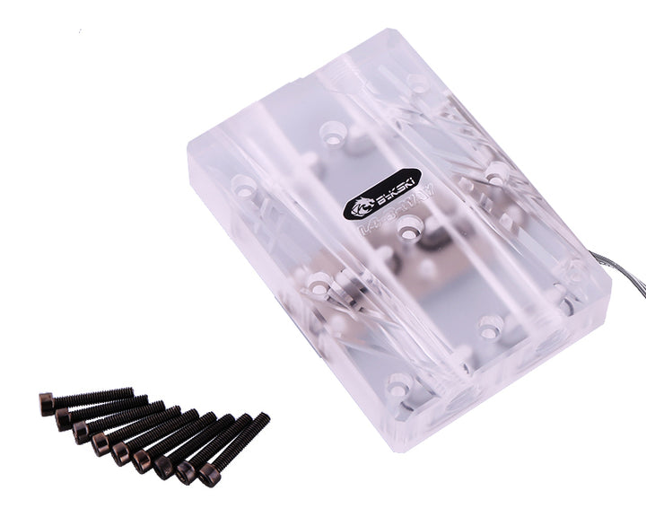 Bykski Triple GPU 40mm SLI/CF Connection Bridge Block V2 w/RBW - Frosted (L4-3WAY)