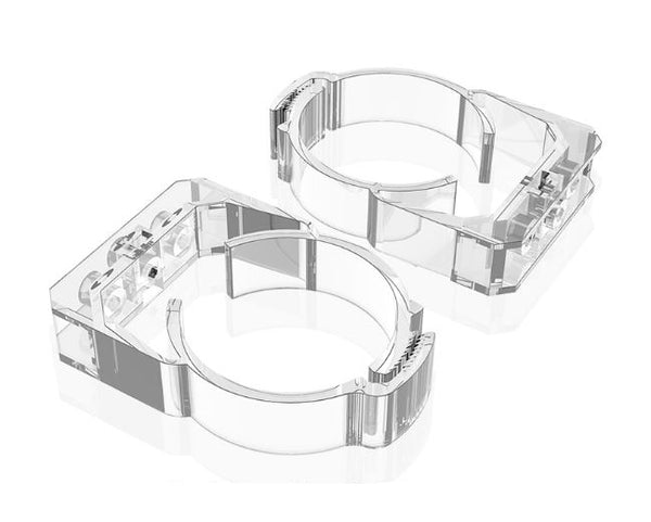 Bykski 60mm Thick Reservoir Mounting Clip - Clear - 2 Pack (B-CT60-RB-V2)