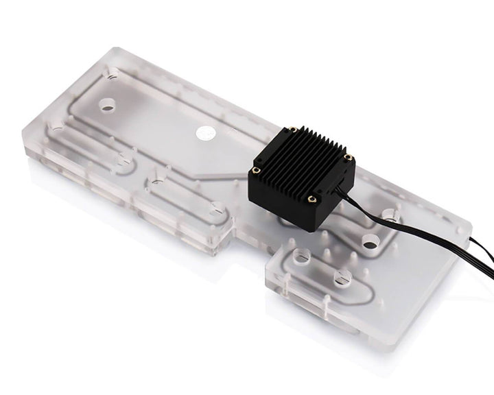 Bykski Distro Plate For InWin 905 - FROSTED PMMA w/ 5v Addressable RGB (RBW)- Pump Included (RGV-INW-905-P-F-K)