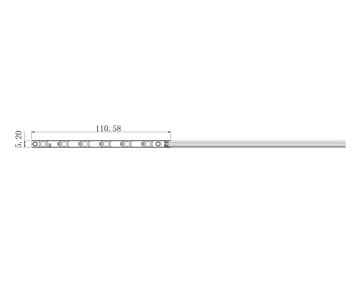 Bykski 12v Water Block RGB LED Strip Light Version 2 - 100mm (B-VCLT-1 ...