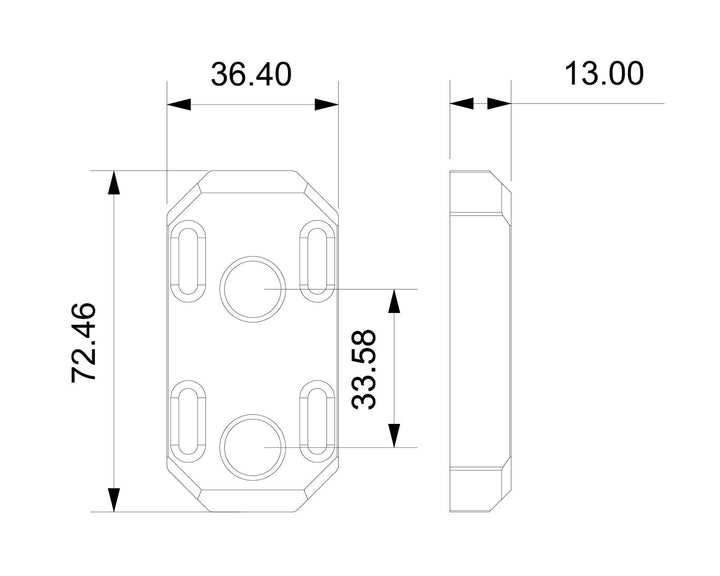 Bykski Distro Plate CPU Port Adjustment Module (RGV-TR10-V3)