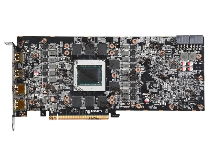 USED:Bykski Full Coverage GPU Water Block and Backplate for Gigabyte RX 6800 / 6900XT Gaming OC (A-GV6900XT-X)