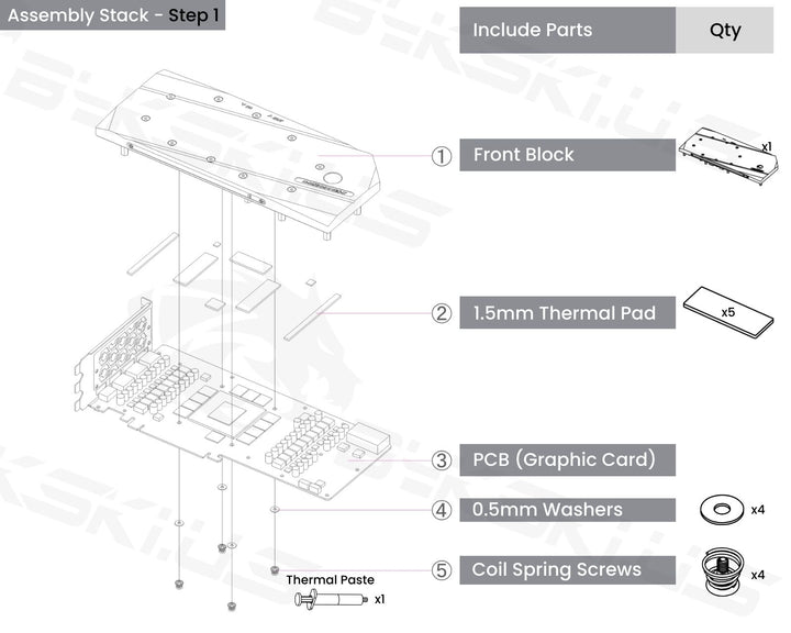 Bykski Full Coverage GPU Water Block with Integrated Backplate For MSI RTX 3090 VENTUS (N-MS3090VES-TC-V2)