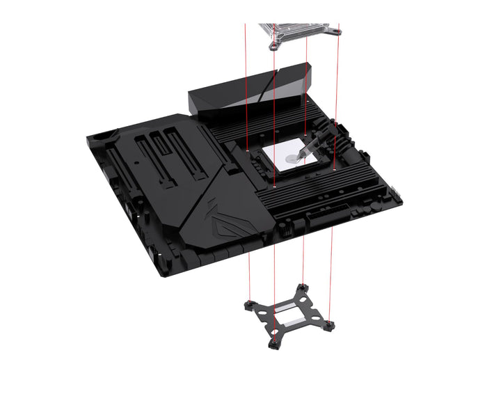 Bykski Backplate For Intel CPU Blocks - Socket LGA1700 /115X - 12/13th Gen Platform (B-MB1700-BE-V2)