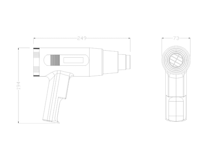 Beauti Craft Heat Gun for Melting Driveway Snow and Silicone Rubber Tape  Hg6617s - China Electric Heat Gun, Portable Heat Gun