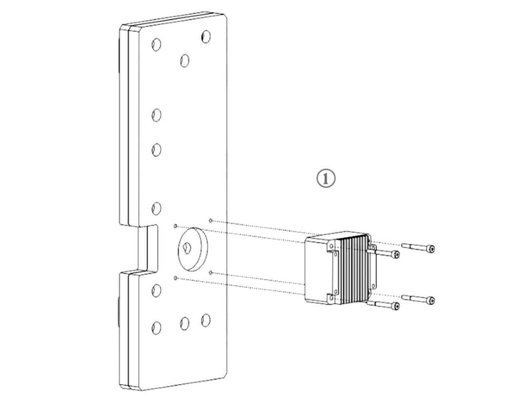 Bykski Distro Plate For InWin 905 - FROSTED PMMA w/ 5v Addressable RGB (RBW)- Pump Included (RGV-INW-905-P-F-K)