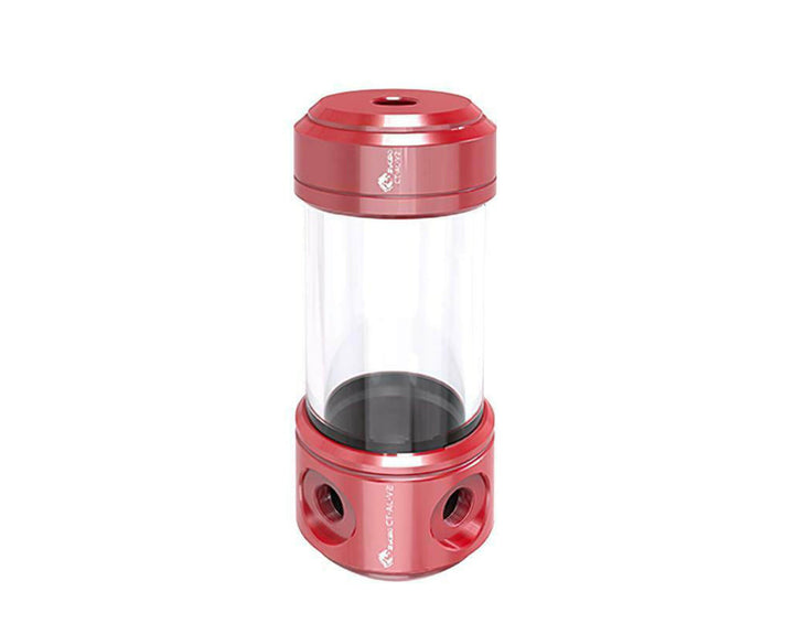 Bykski 50mm Anodized Aluminum Cylindrical Reservoir - 150mm (CT-AL-V2) - Red