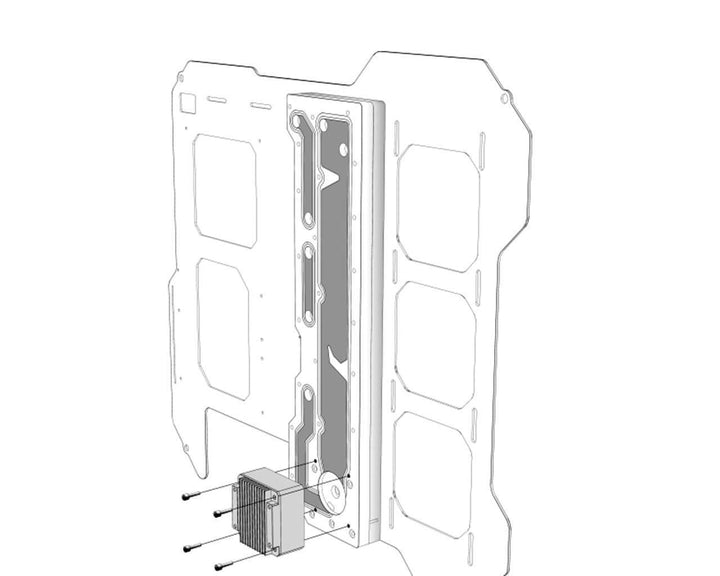 Bykski Distro Plate - ZEAGINAL 07 - PMMA w/ 5v Addressable RGB (RBW) (RGV-ZG-07)